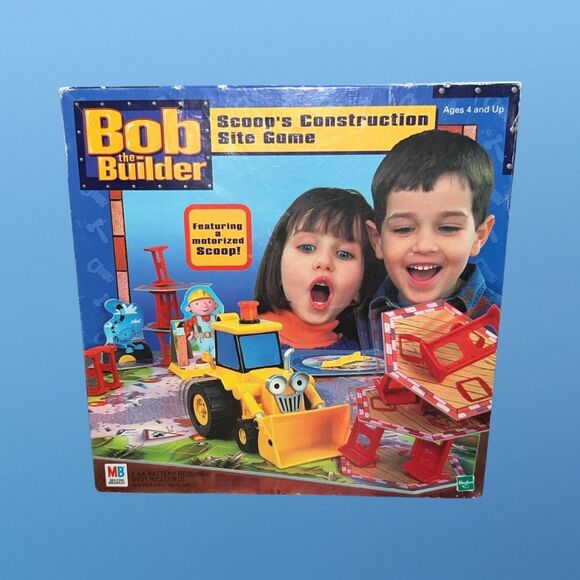 2001 Bob The Builder Motorized Scoops Construction Site Game Hasbro COMPLETE - Picture 1 of 7